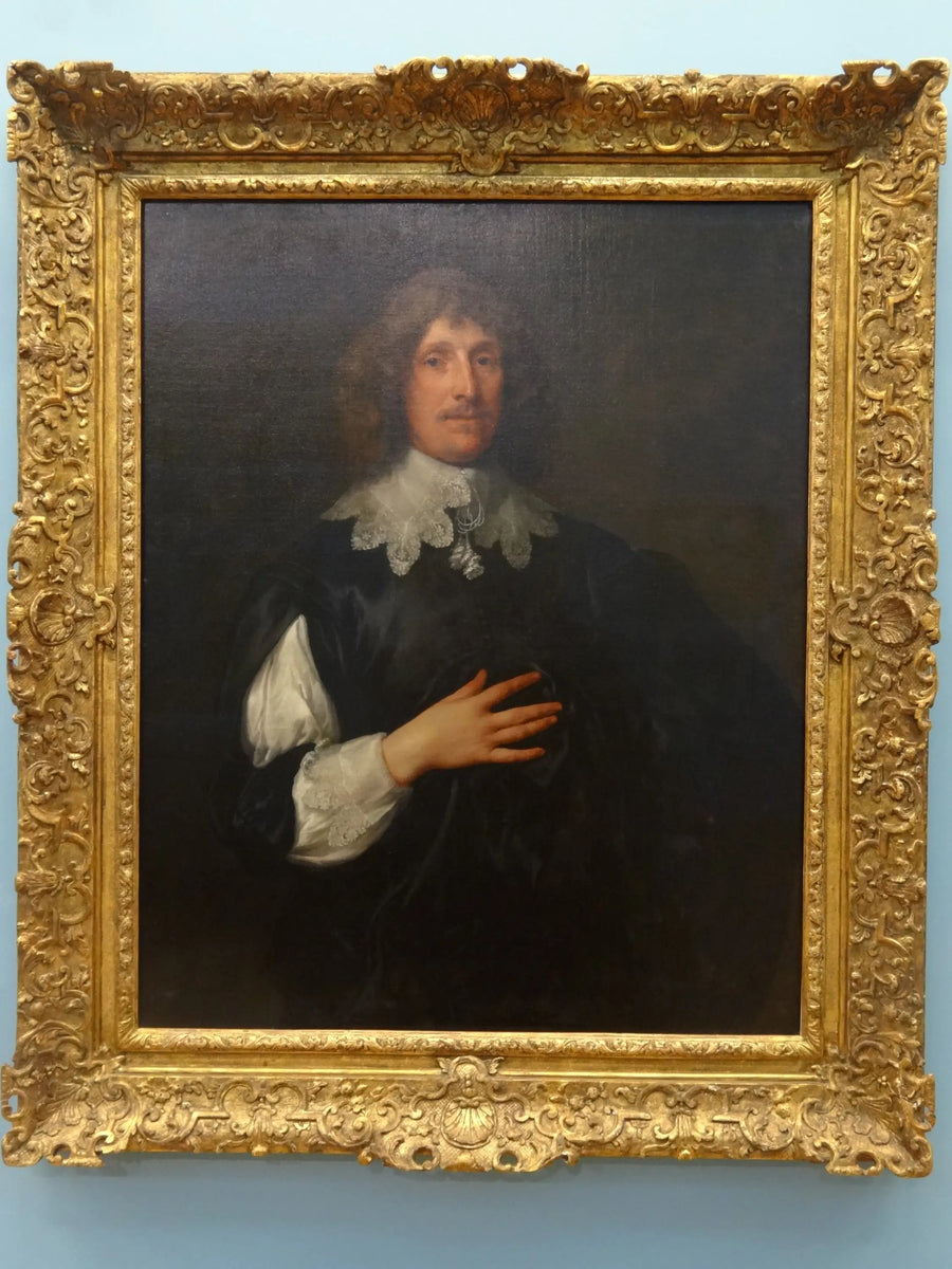 Portrait af Sir Basil Dixwell, 1. baron af Tirlingham (1585-1642) - Antoine van Dyck