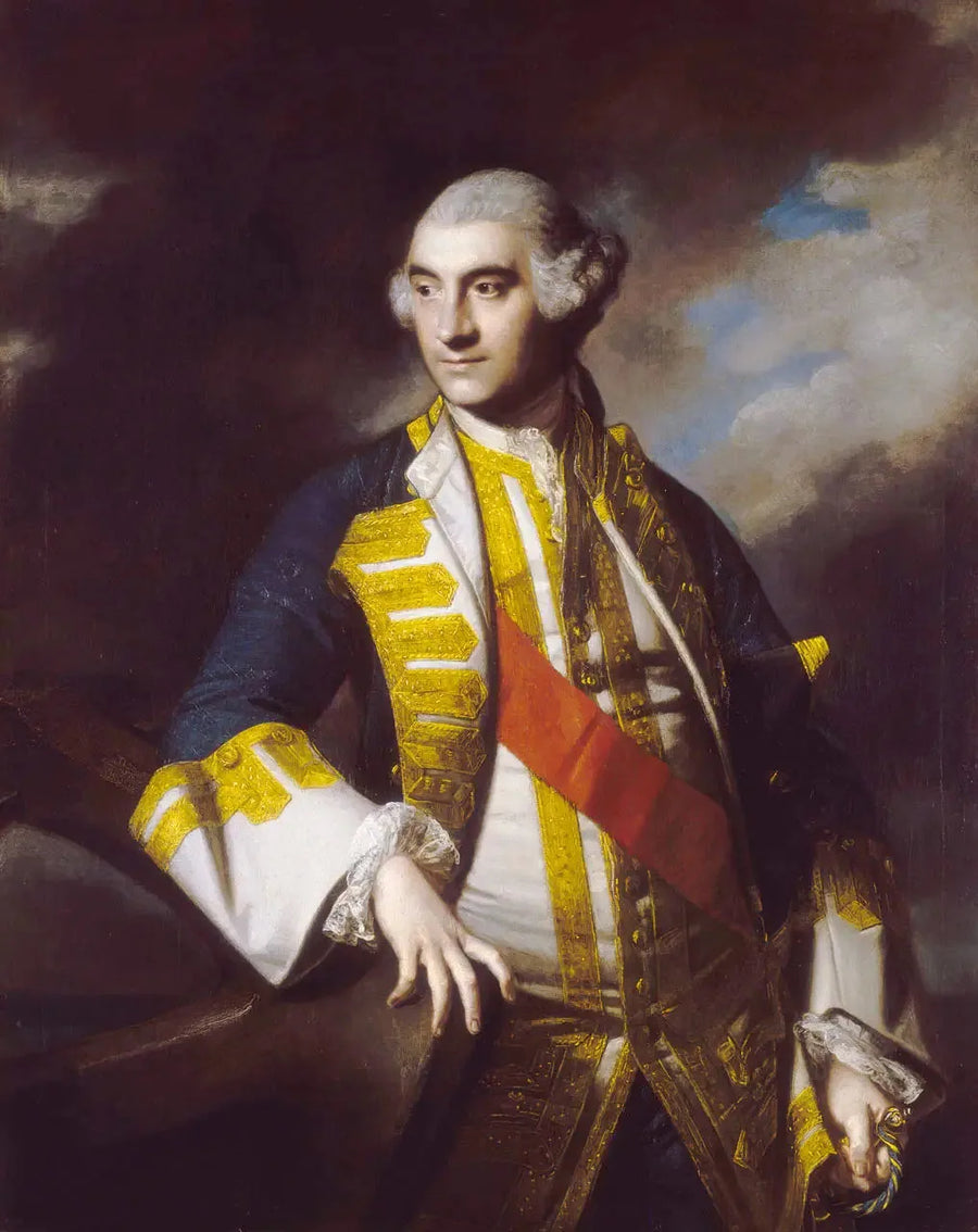 Portræt af Sir Charles Saunders (ca. 1715-1775) - Joshua Reynolds