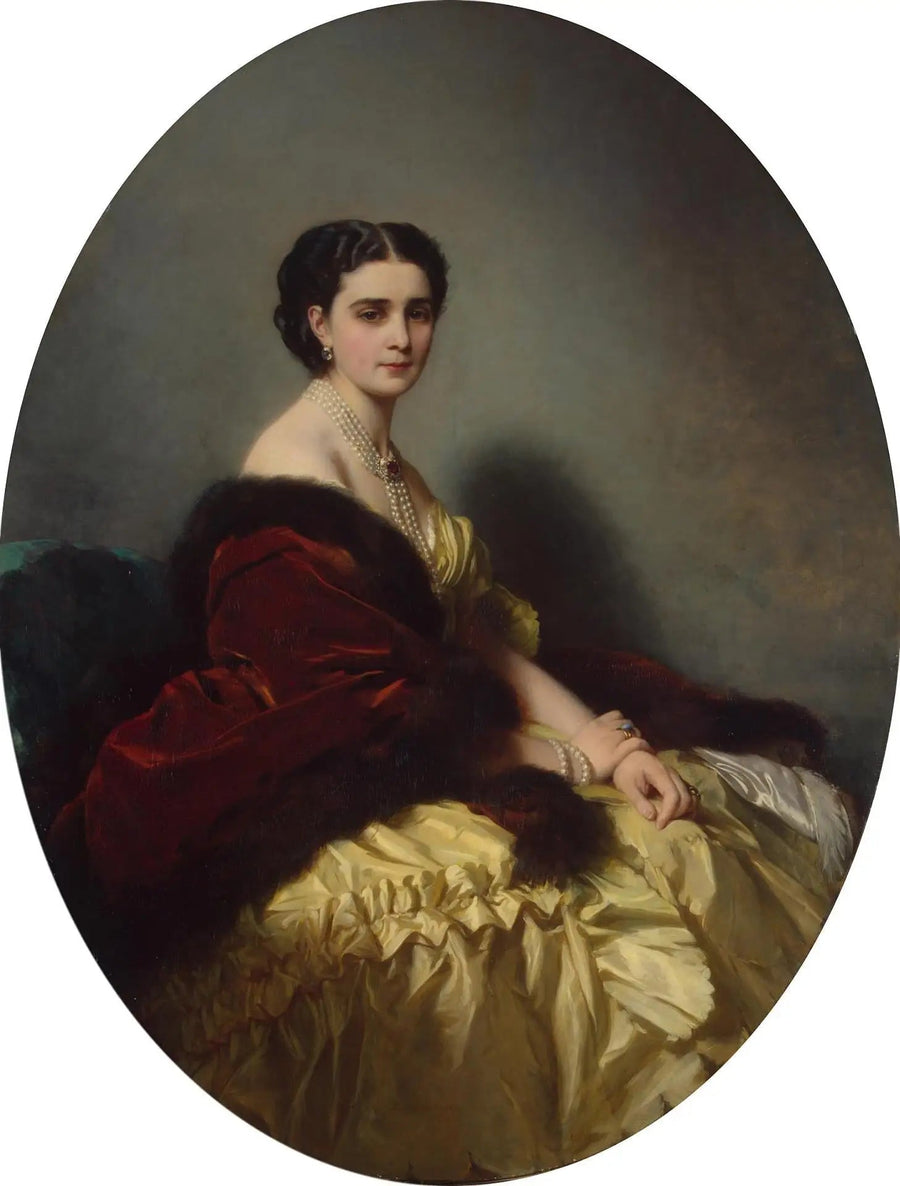 Portræt af Sophia Naryshkina - Franz Xaver Winterhalter