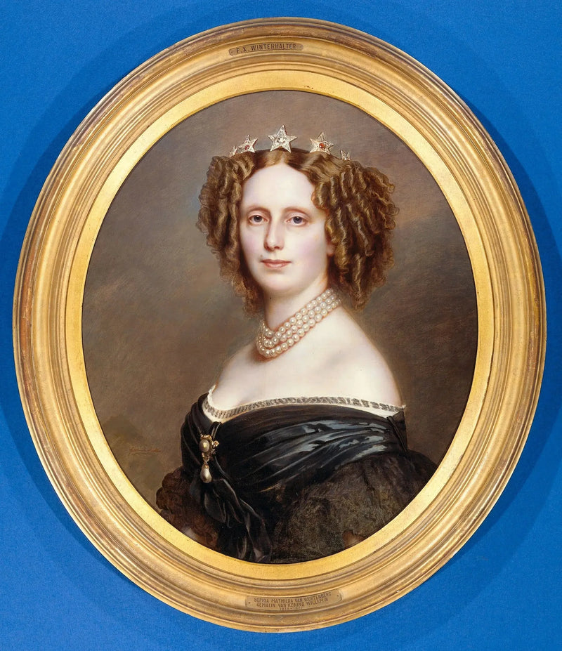 Portræt af Sophie af Württemberg (1818-1877) - Franz Xaver Winterhalter