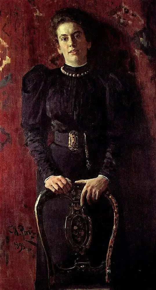 Portrait af Tatiana Lvovna Tolstoï, datter af forfatteren - Ilya Repin