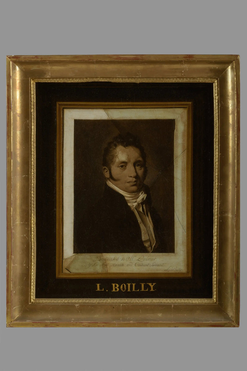 Portræt af Thomas Palmer, i trompe-l'œil - Louis-Léopold Boilly