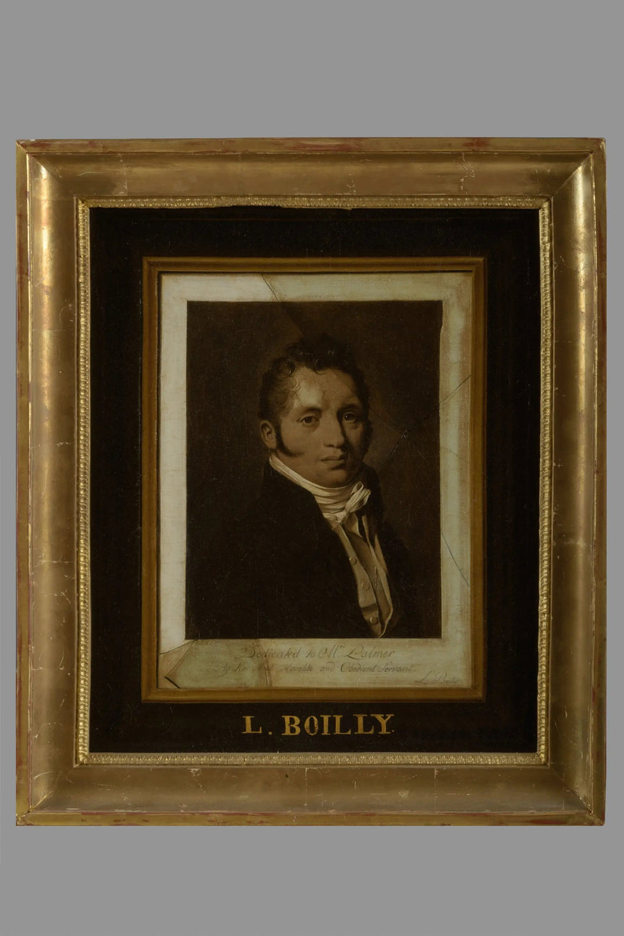 Portræt af Thomas Palmer, i trompe-l'œil - Louis-Léopold Boilly