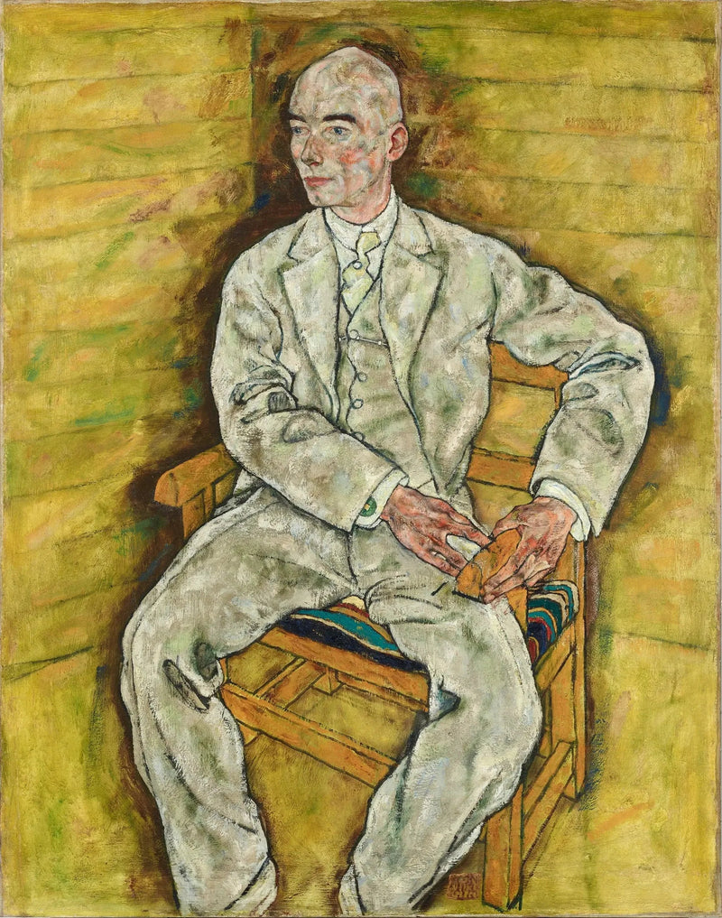 Portræt af Victor Ritter von Bauer - Egon Schiele