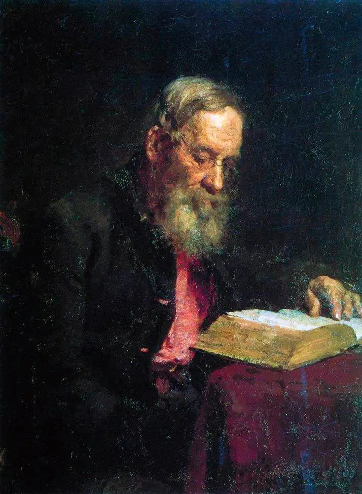 Portræt af Yefim Vasilyevich Repin, kunstnerens far - Ilja Repin