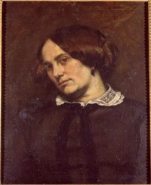 Zélie Courbet-portræt - Gustave Courbet
