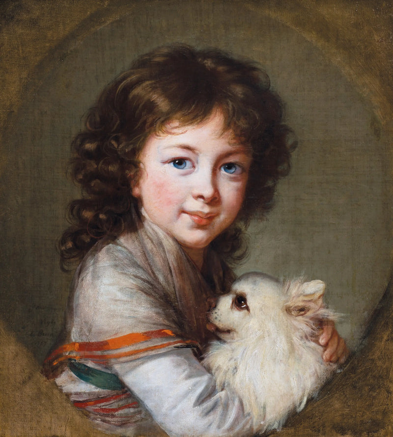 Portrait af Elisabeth Isabella Mniszech - Élisabeth Vigée Le Brun