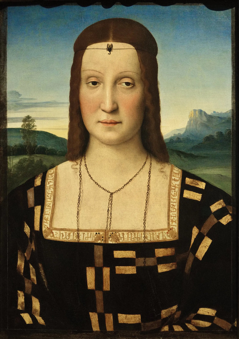 Portræt af Elisabetta Gonzaga - Raphael Sanzio