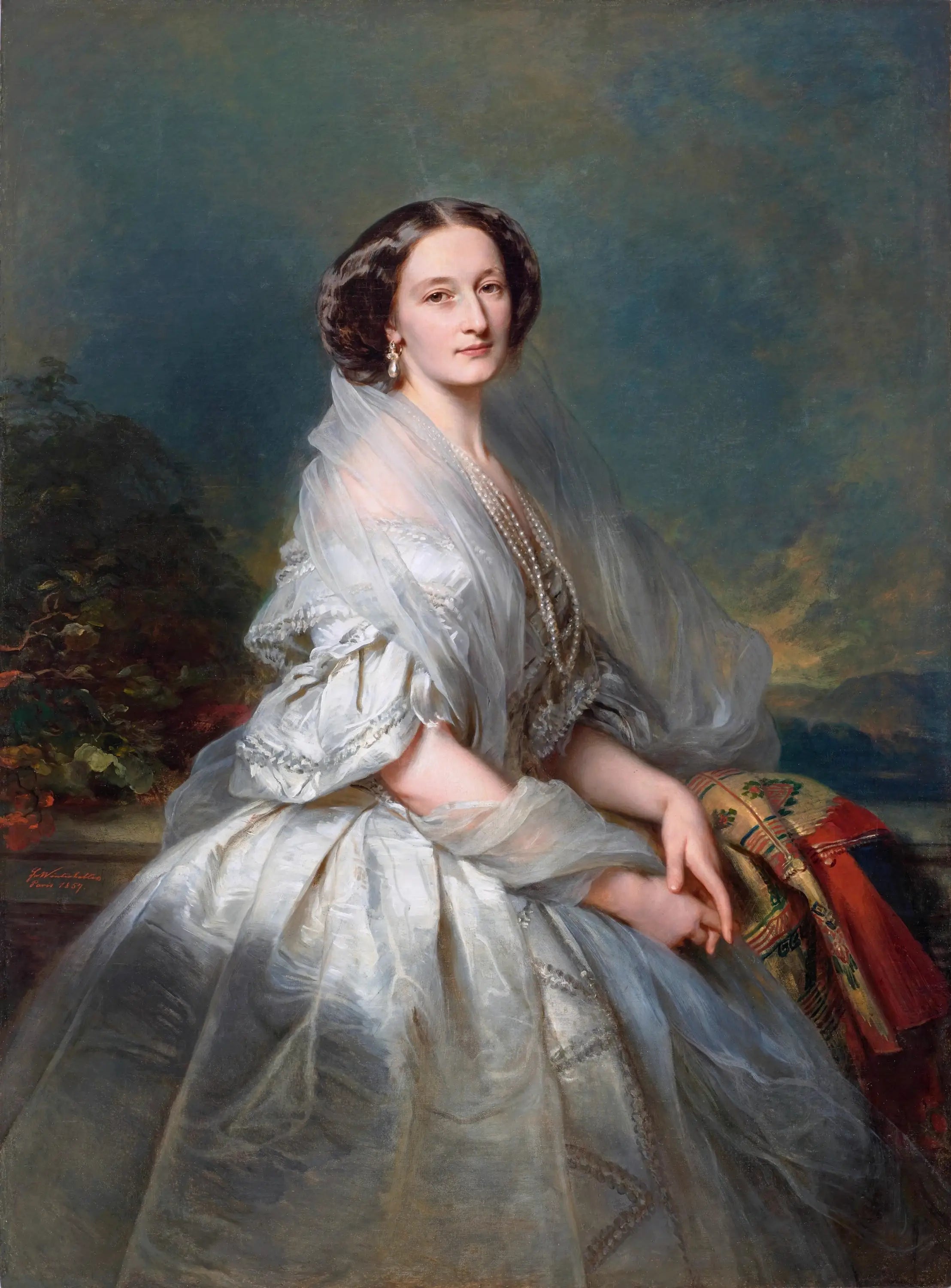 Portrait d’Eliza Franciszka Krasińska née Branicka. - Franz Xaver Winterhalter - Alpha Reproduction