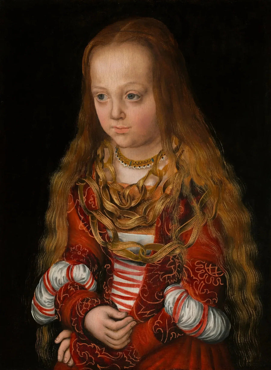 Portræt af prinsessedronning af Sachsen - Lucas Cranach den Ældre
