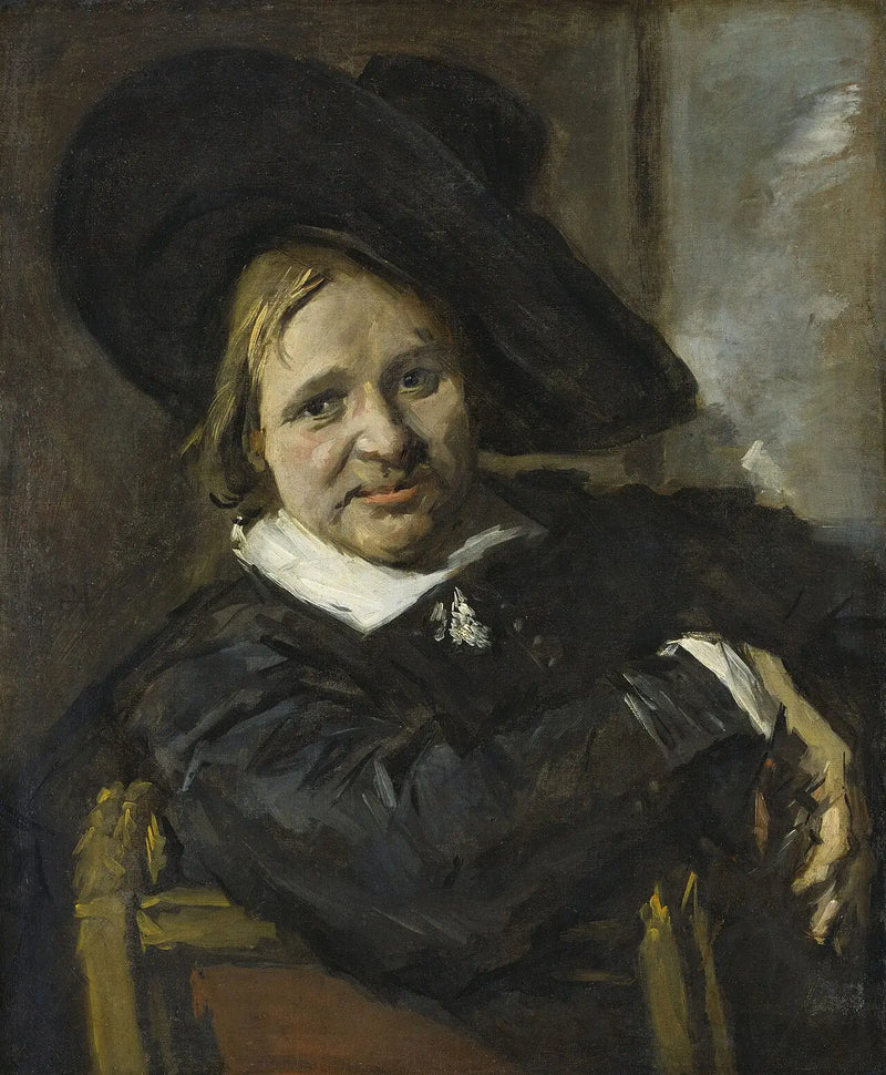 Isaac Massa-portræt med hat - Frans Hals