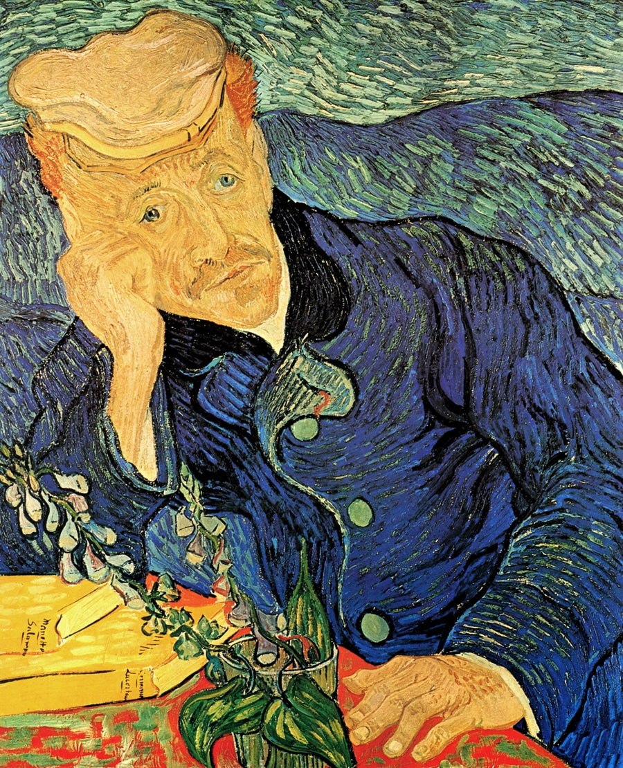 Portræt af Dr. Gachet med digitalisgren - Vincent van Gogh