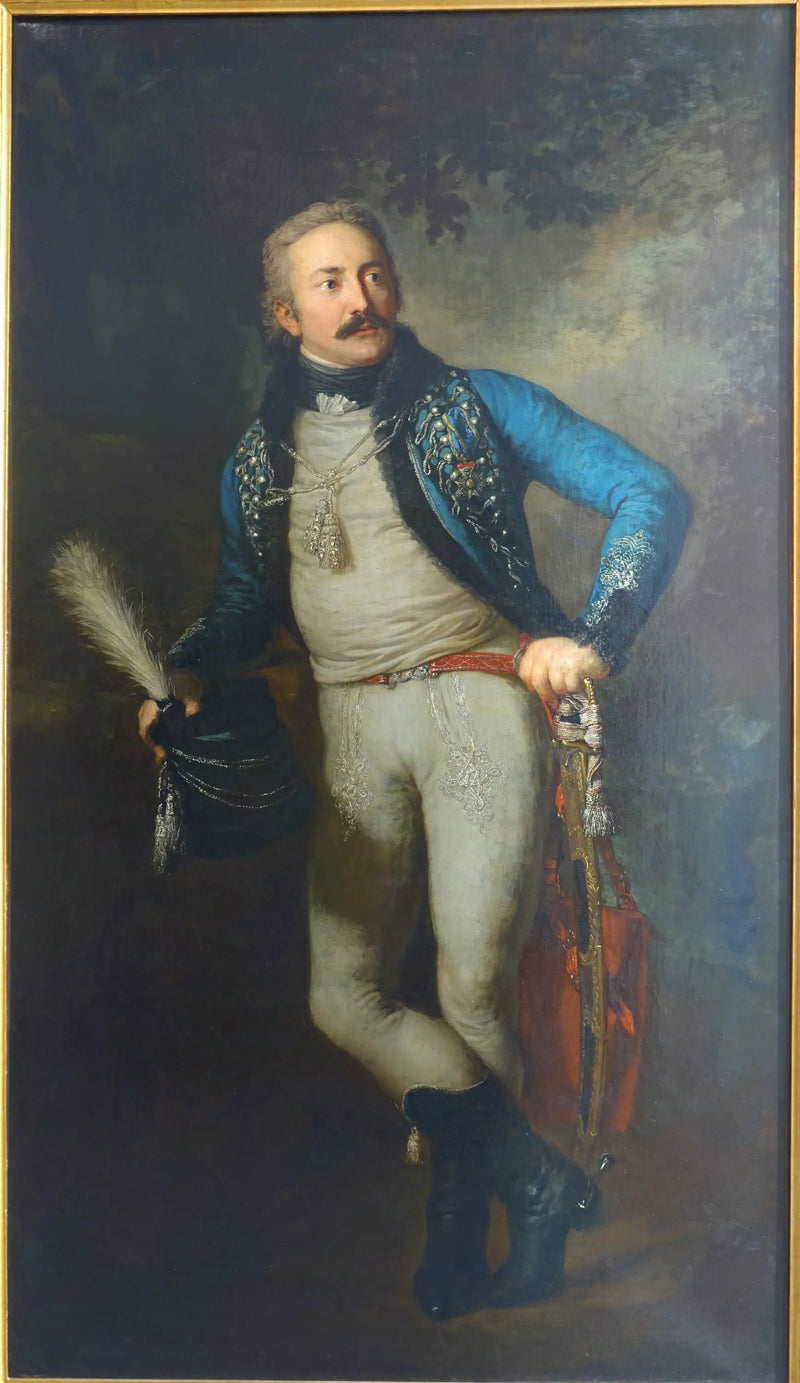 Portrait af baron Johann Adolf von Thielmann - Anton Graff