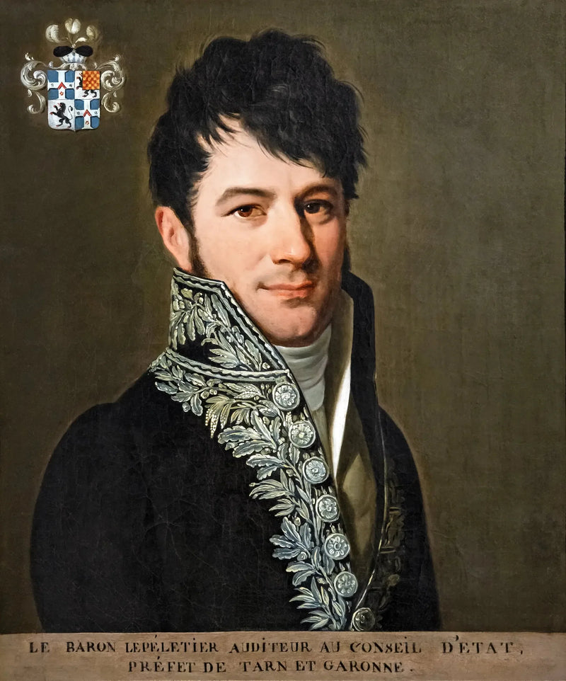 Portræt af baron Le Pelletier, præfekt af Tarn-et-Garonne - Louis-Léopold Boilly