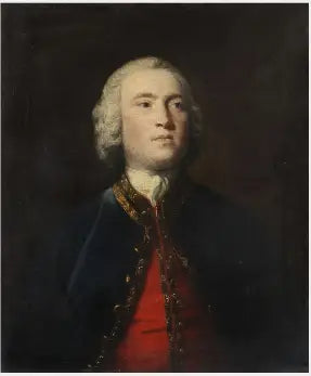 Portræt af kaptajn George Edgcumbe, den kommende 1. greve af Mount-Edgcumbe (1720-1795) - Joshua Reynolds