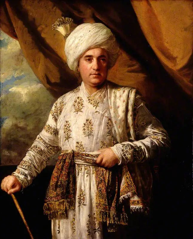 Portræt af kaptajn John Foote i hans moguliske kjole - Joshua Reynolds