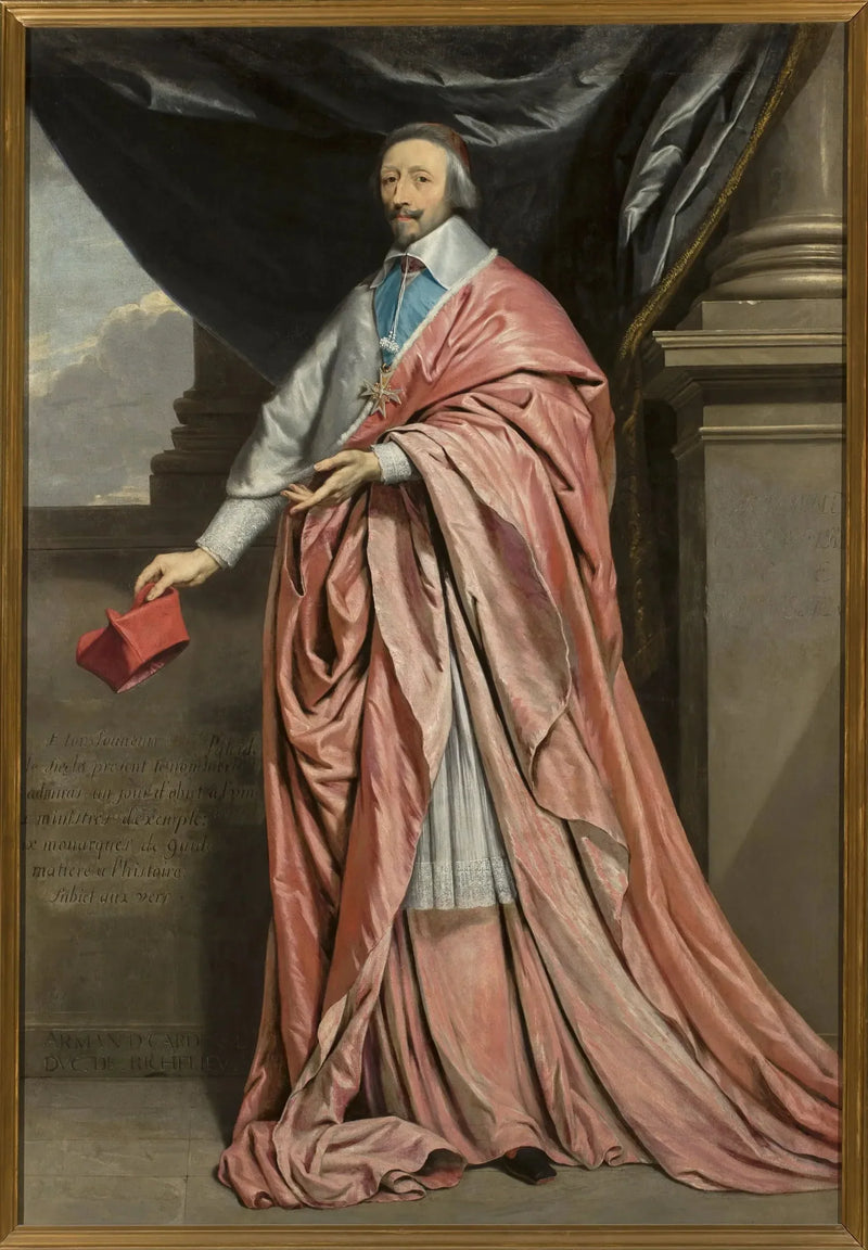 Portræt af kardinal Richelieu. - Philippe de Champaigne