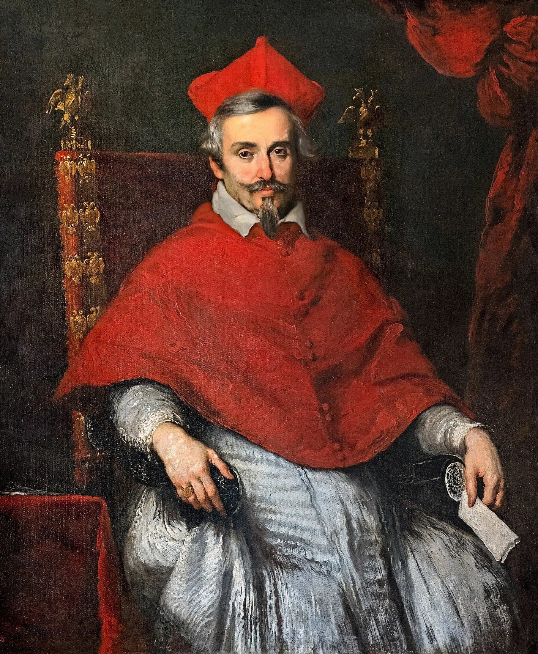 Portrait du Cardinal Federico Corner - Bernardo Strozzi image 1 reproduction artisanale de tableau