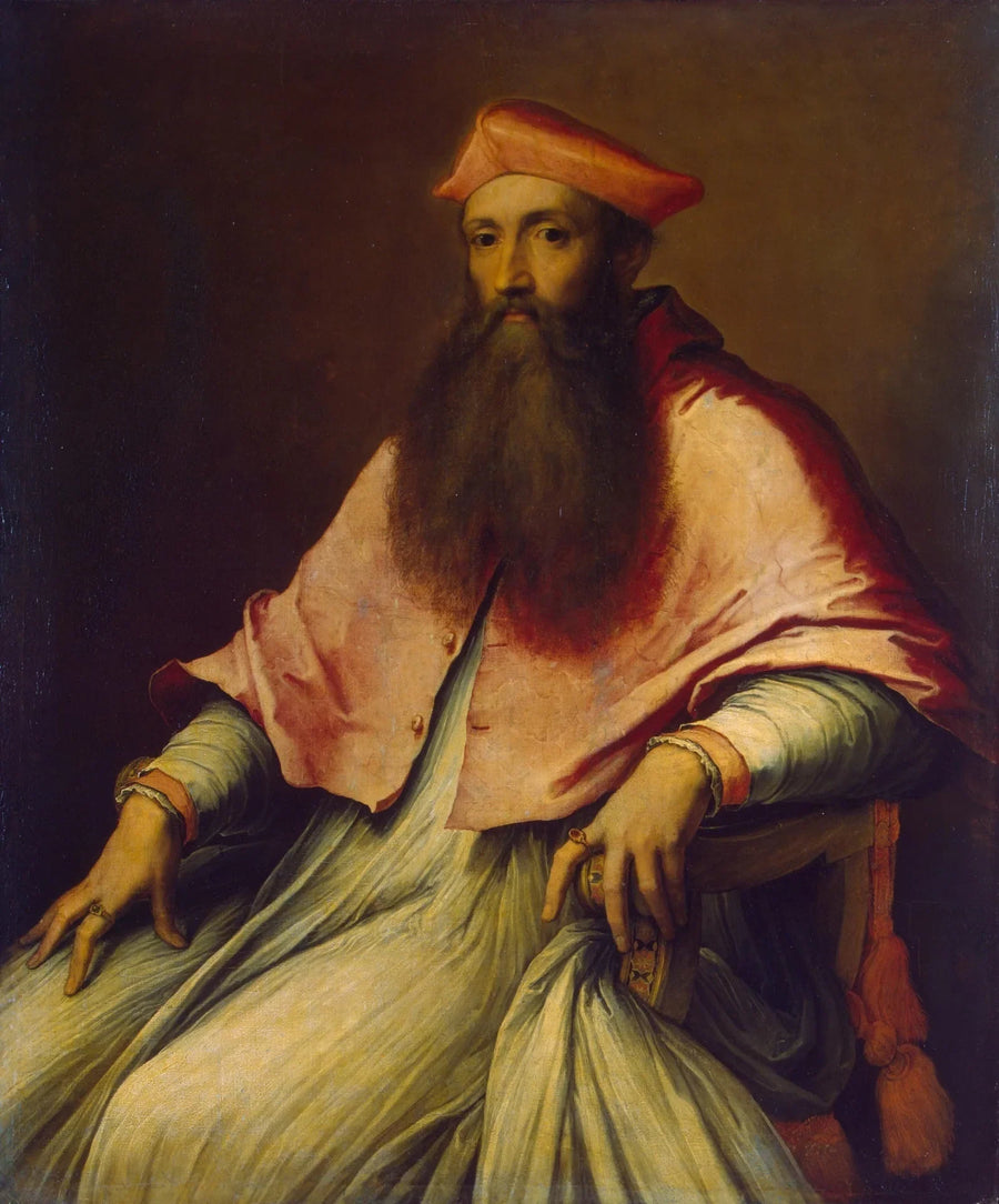 Portræt af kardinal Reginald Pole - Sebastiano del Piombo