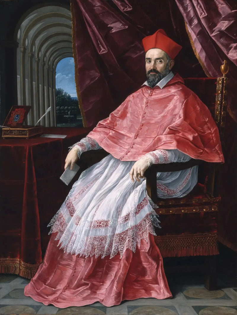 Portræt af kardinal Roberto Ubaldino, pavelig legat i Bologna - Guido Reni