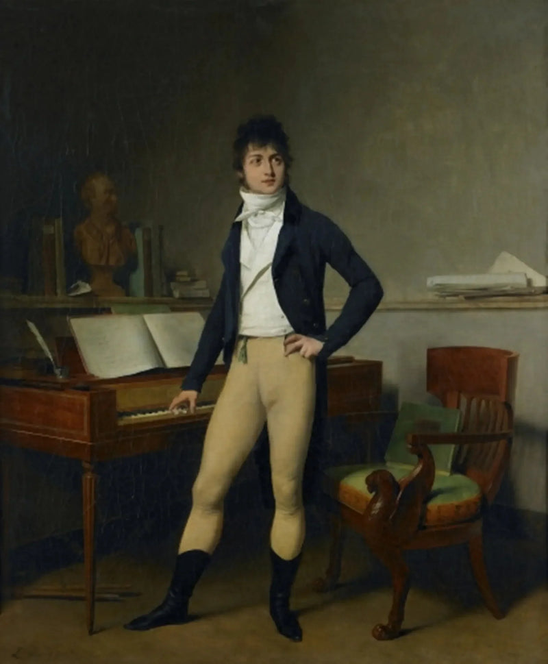 Portræt af komponisten François Adrien Boieldieu - Louis-Léopold Boilly