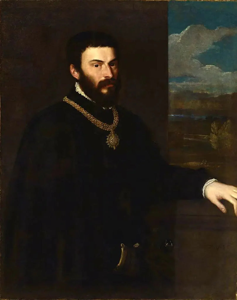 Portrait af greve Antonio Porcia - Titian