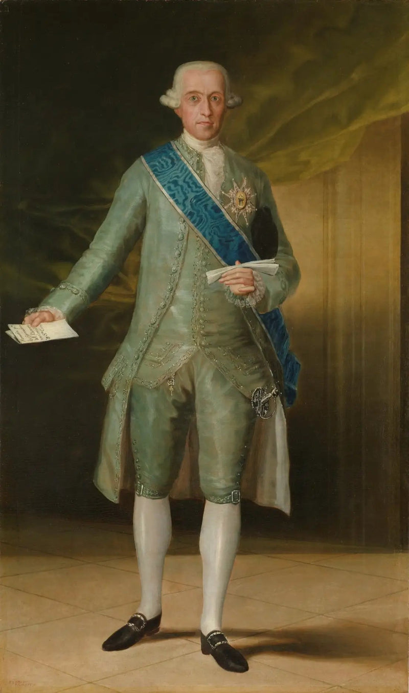 Portræt af Greven af Floridablanca - Francisco de Goya