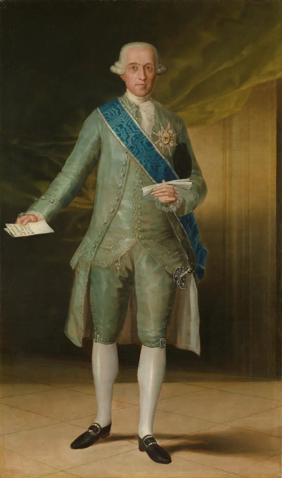 Portræt af Greven af Floridablanca - Francisco de Goya