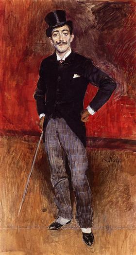 Portræt af greve De Rasty - Giovanni Boldini