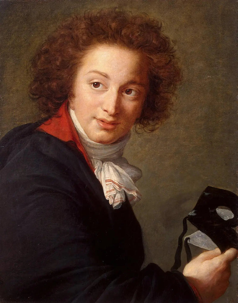 Portrait af greve Grigori Tchernychev med en maske i hånden - Élisabeth Vigée Le Brun