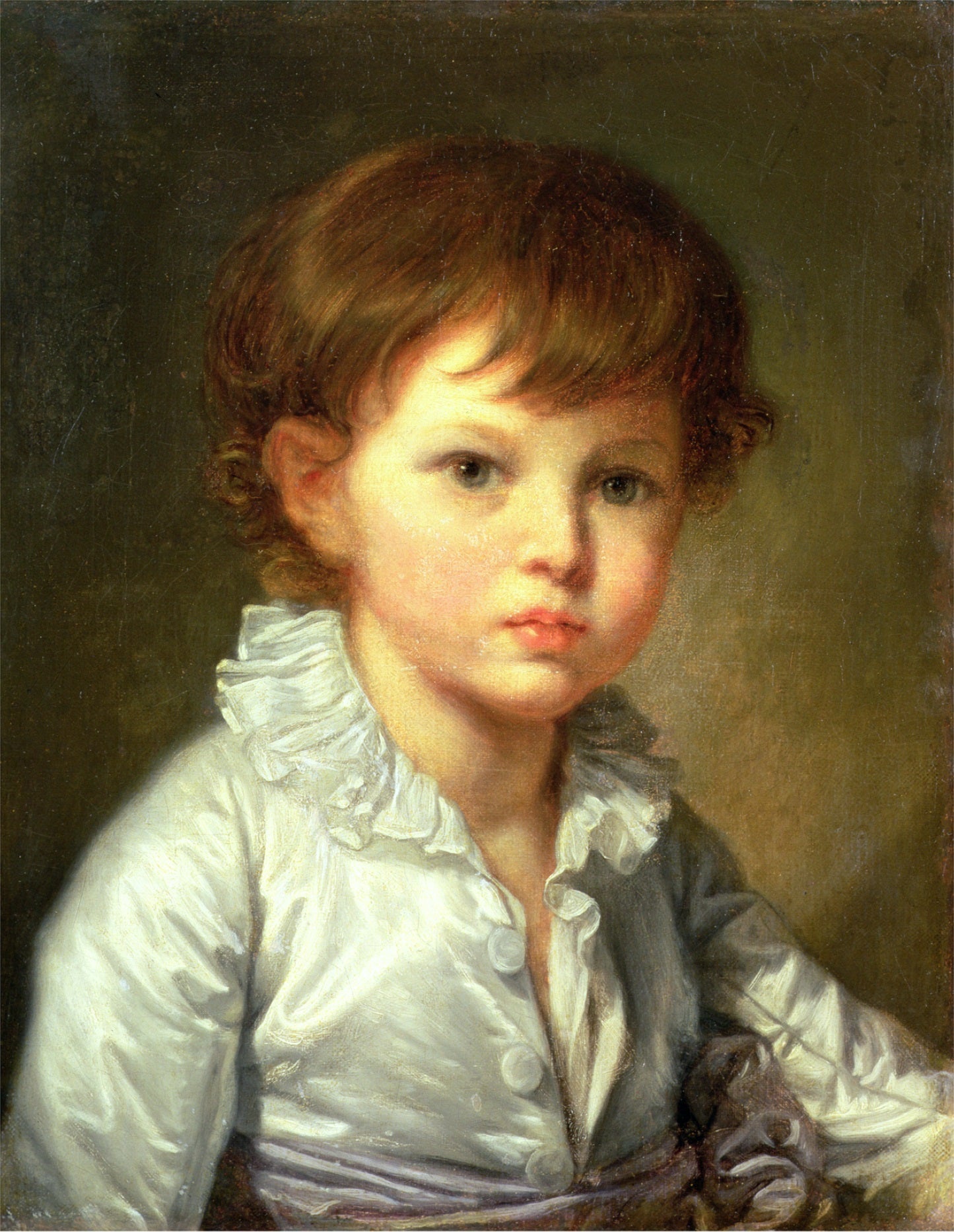 Portrait du comte Pavel Stroganov enfant - Jean-Baptiste Greuze image 1 copie peinte à la main à l’huile