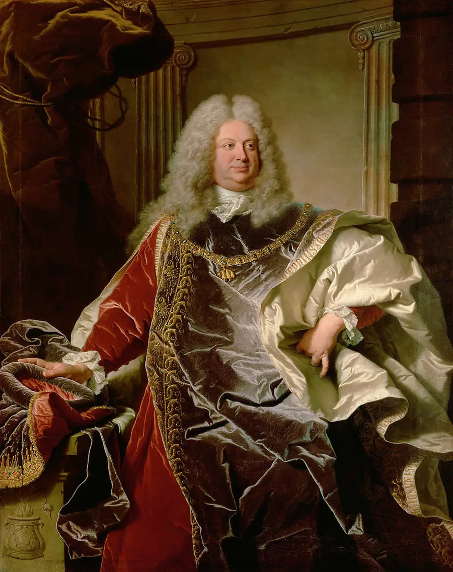 Portræt af greve Sinzendorf af Hyacinthe Rigaud - Hyacinthe Rigaud