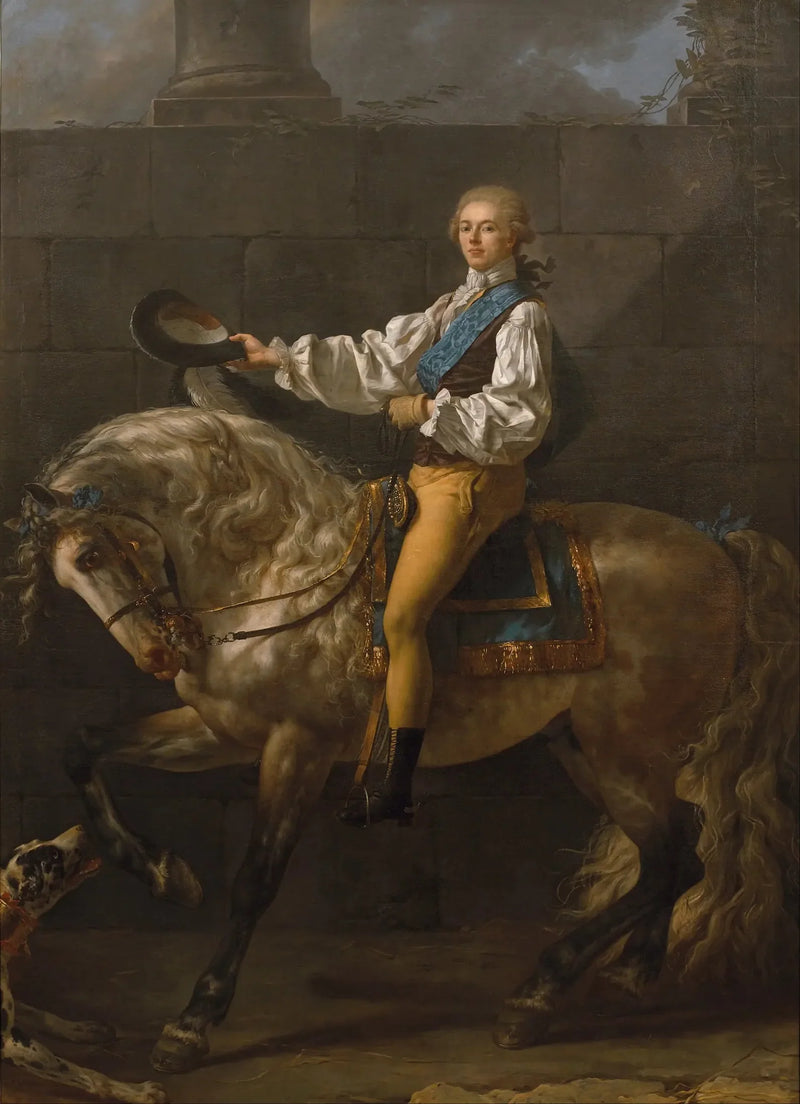 Portræt af grev Stanislas Potocki - Jacques-Louis David