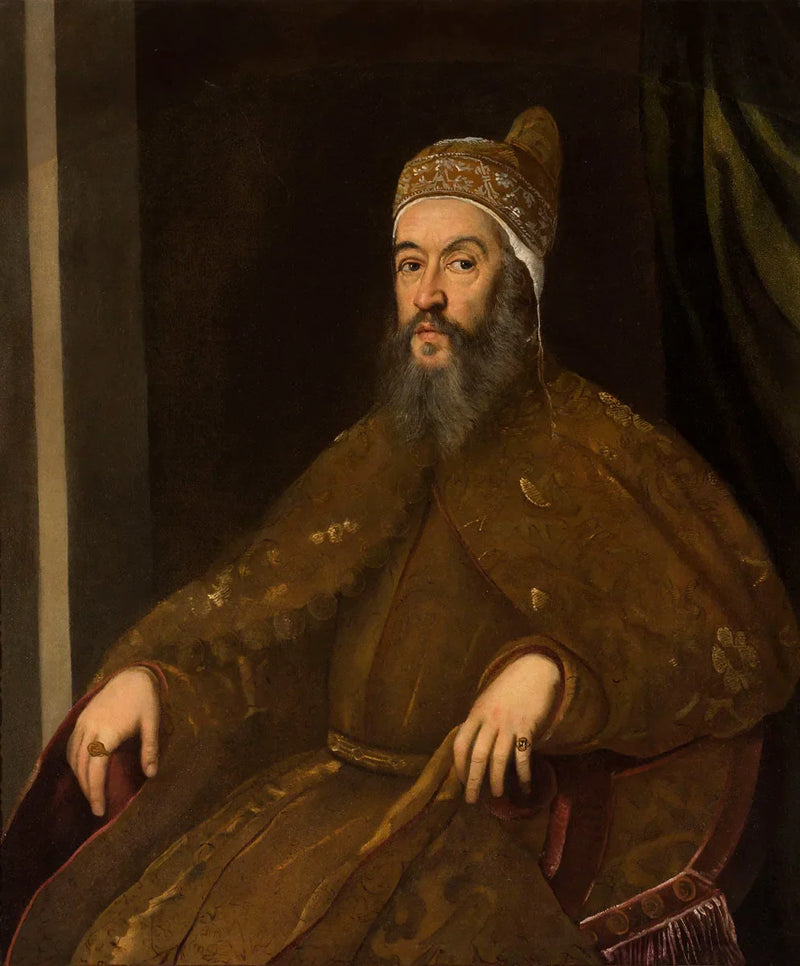 Portræt af Doge Alvise Mocenigo - Jacopo Tintoretto