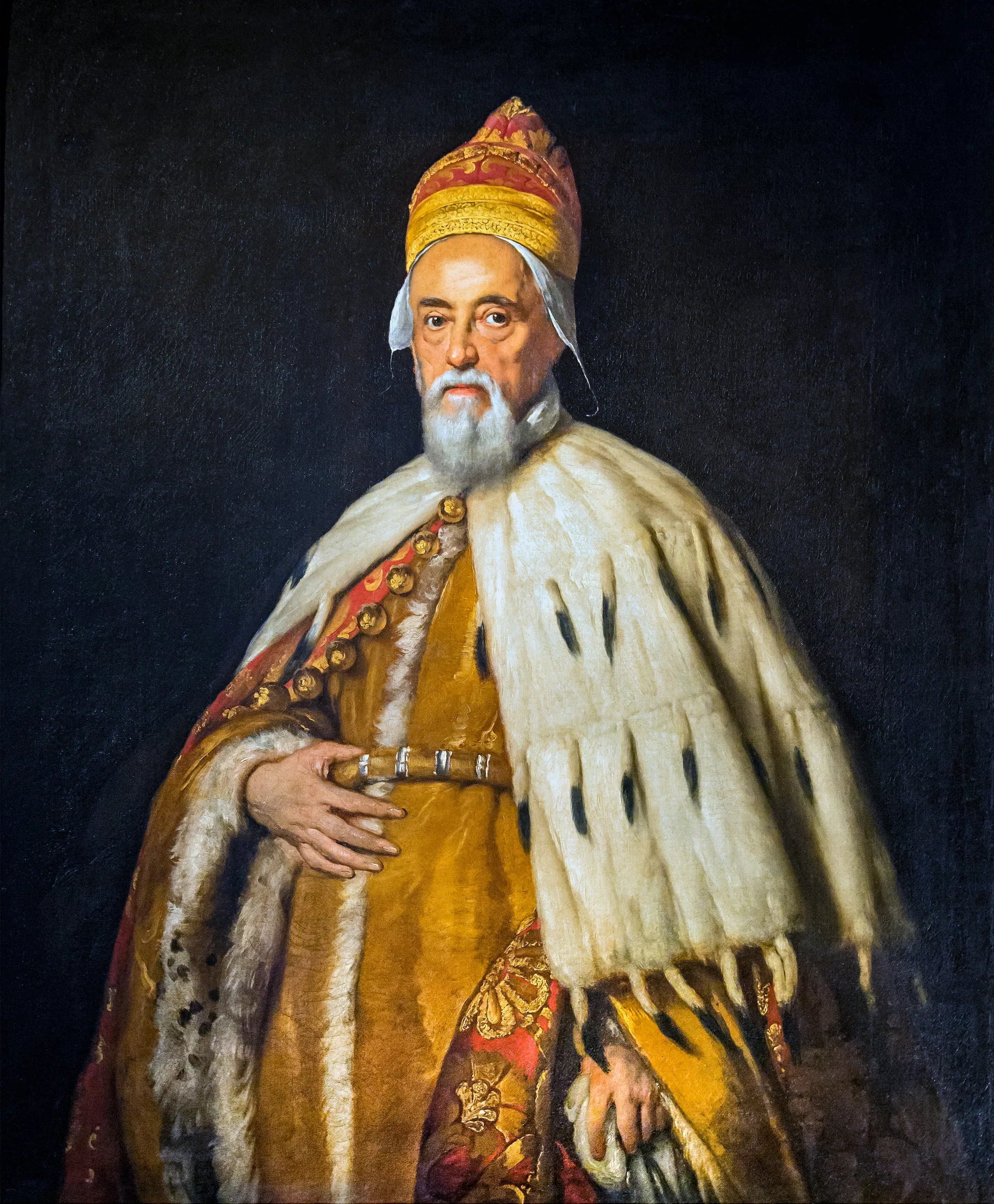 Portrait du doge Francesco Erizzo - Bernardo Strozzi image 1 reproduction de peinture à l’huile