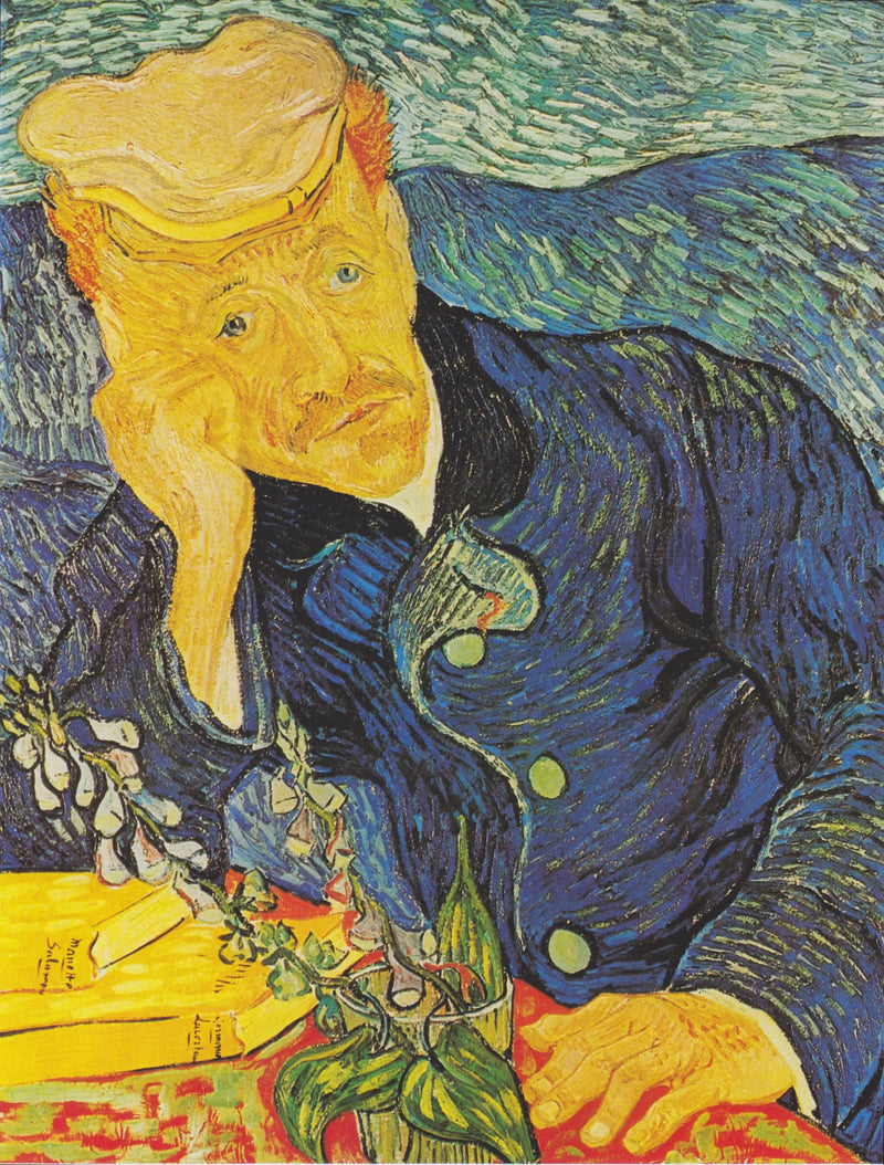 Portræt af Dr. Gachet med digitalisgren - Vincent van Gogh
