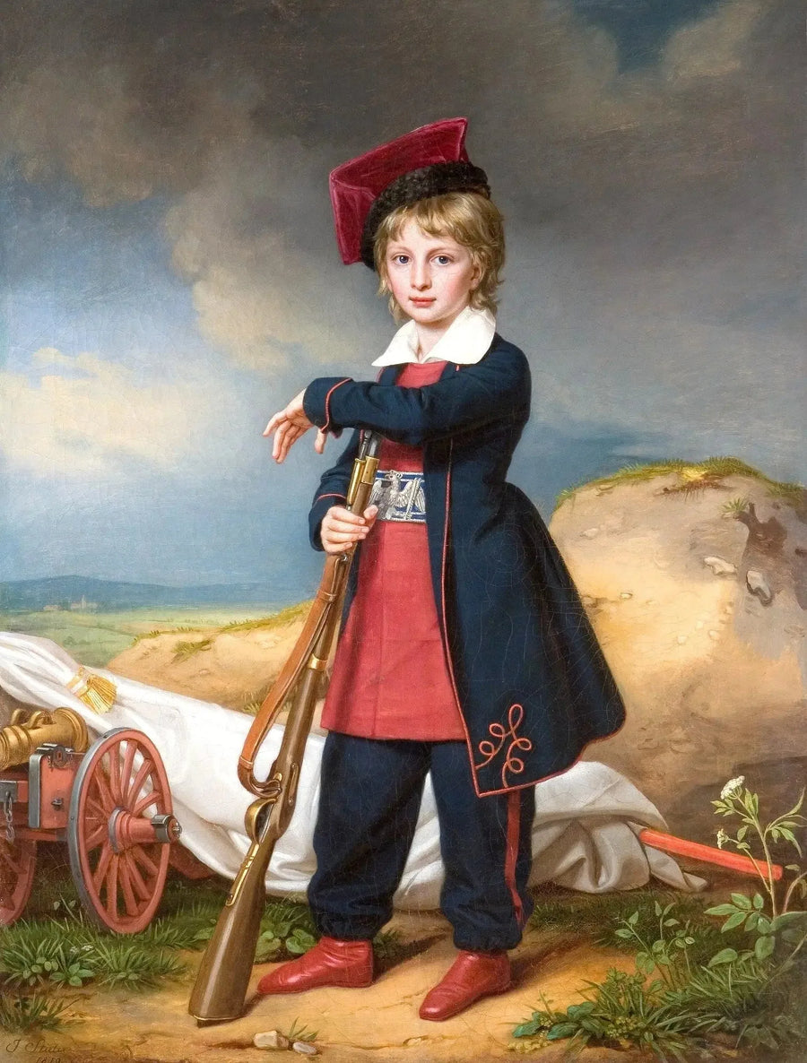 Portræt af hertugen af Reichstadt i polsk militæruniform - Joseph Karl Stieler