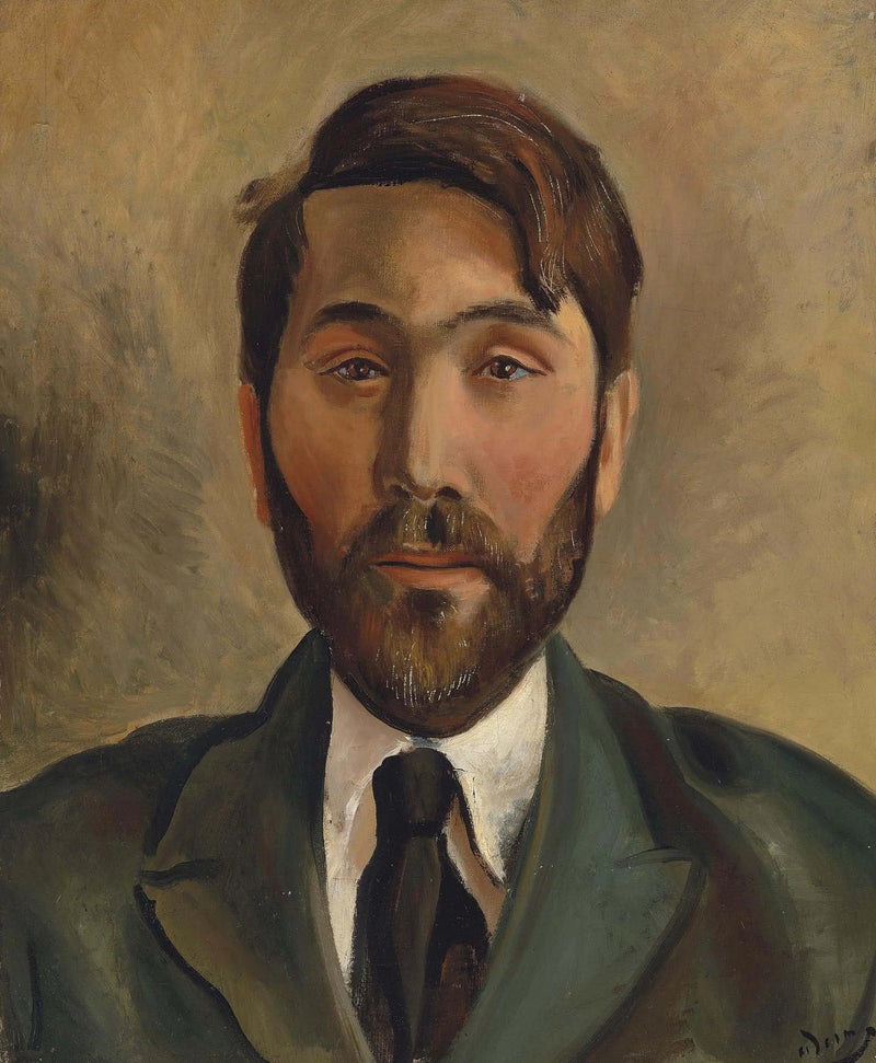Portrait af forhandleren Léopold Zborowski - André Derain