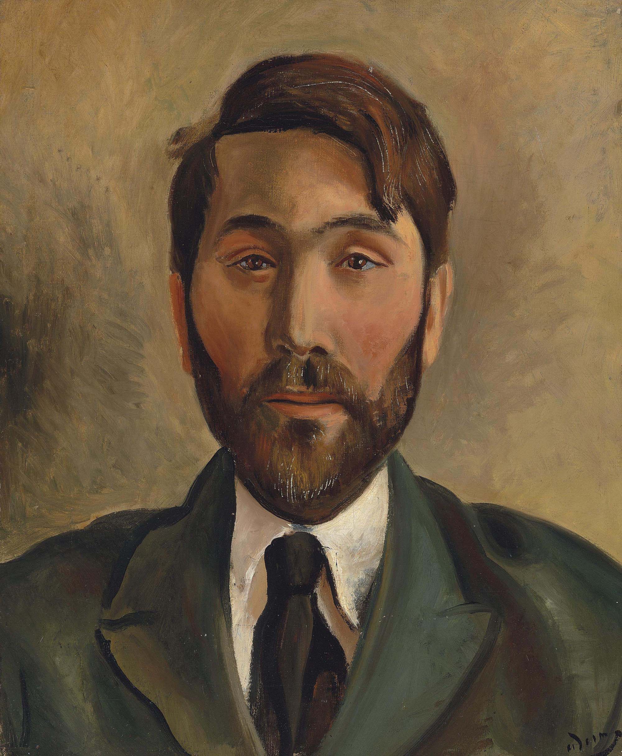 Portrait af forhandleren Léopold Zborowski - André Derain
