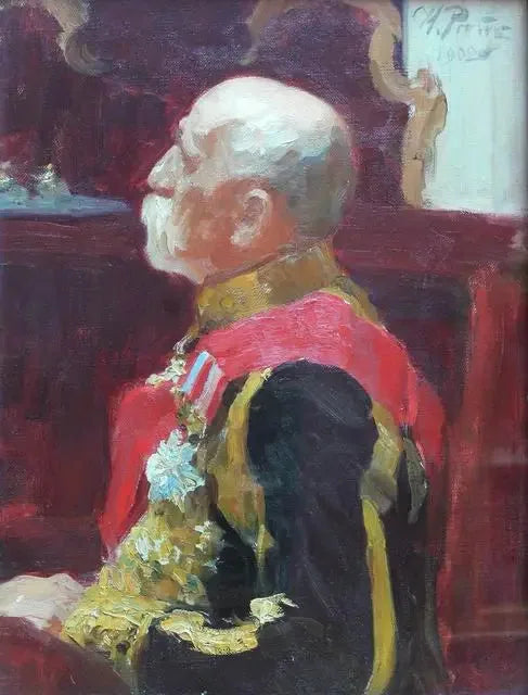 Ministerrådsmedlemmet, grev Alexandre Alexeïevitch Bobrinsky. - Ilya Repin