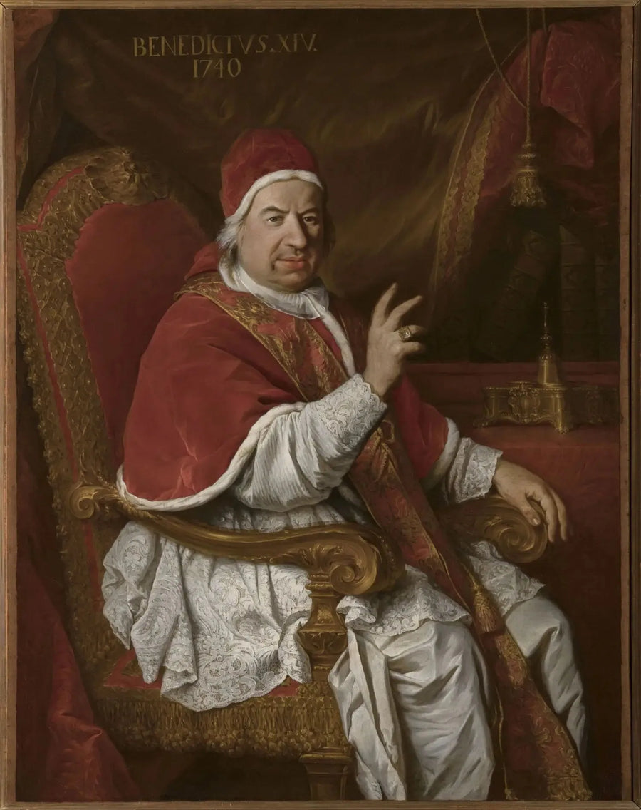 Portræt af paven Benedikt XIV - Pierre Subleyras