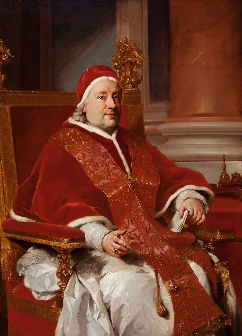 Portræt af paven Clemens XIII - Anton Raphael Mengs