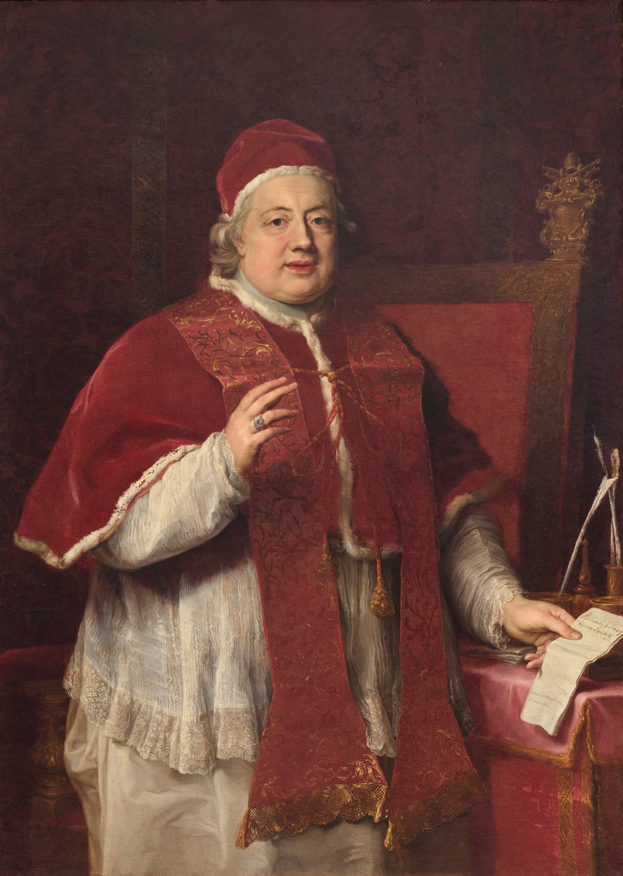 Portræt af paven Clemens XIII velsignende Rezzonico - Pompeo Batoni