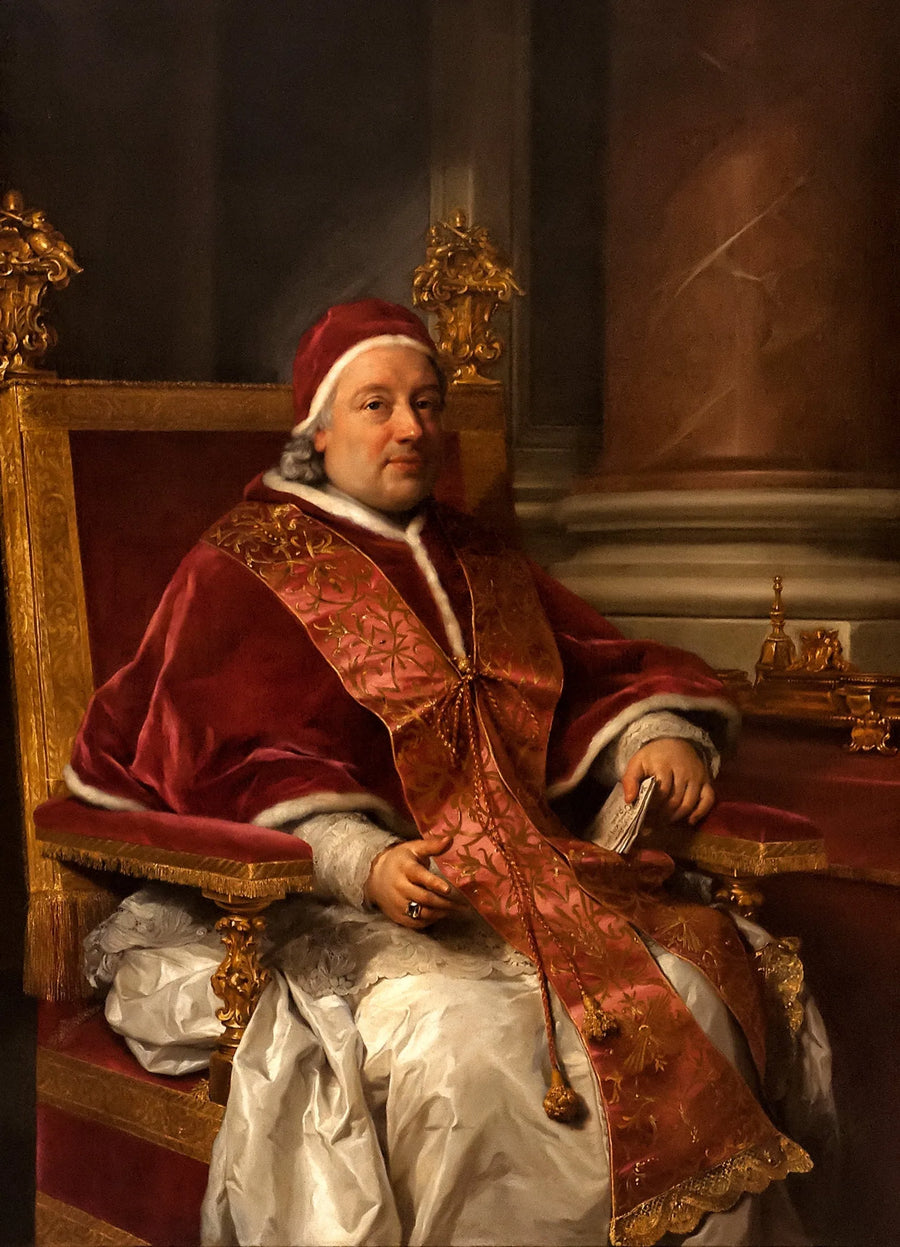 Portræt af paven Clemens XIII Rezzonico - Anton Raphael Mengs