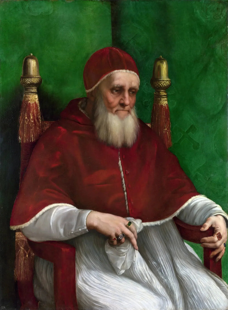 Portræt af pave Julius II - Raphael Sanzio