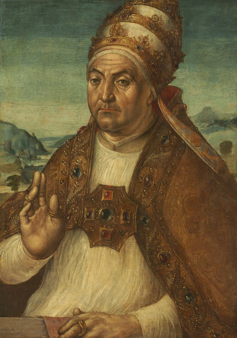 Portræt af Pave Sixtus IV della Rovere - Pedro Berruguete