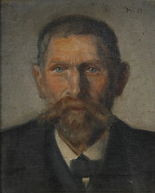 Portræt af fiskeren Jens Martin Jensen R�ntved. -Michael Peter Ancher