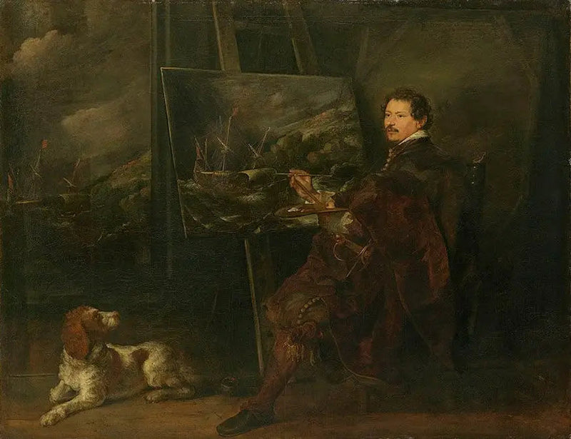 Portræt af maleren Andries van Eertvelt - Antoine van Dyck