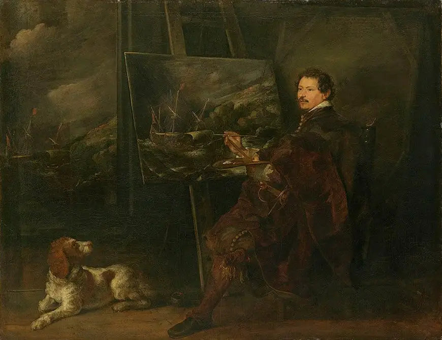 Portræt af maleren Andries van Eertvelt - Antoine van Dyck