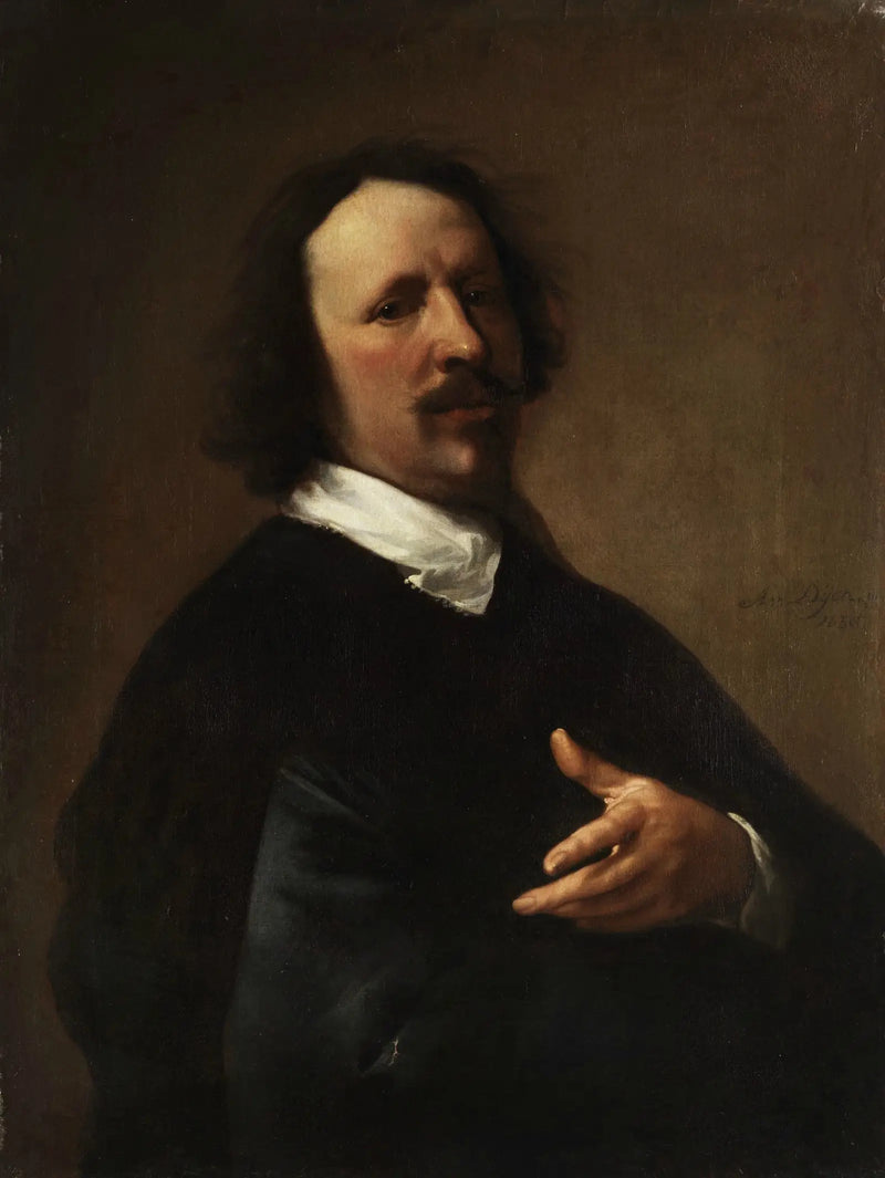 Portrait af maleren Caspar de Crayer (1584 - 1669). - Antoine van Dyck